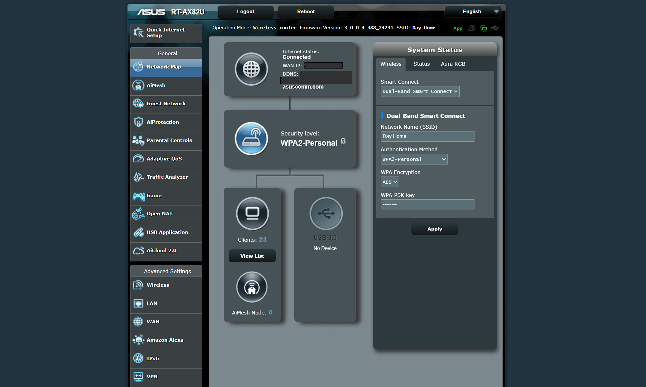 asus router access