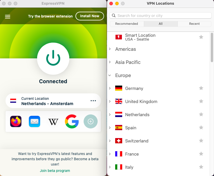 expressvpn macos app